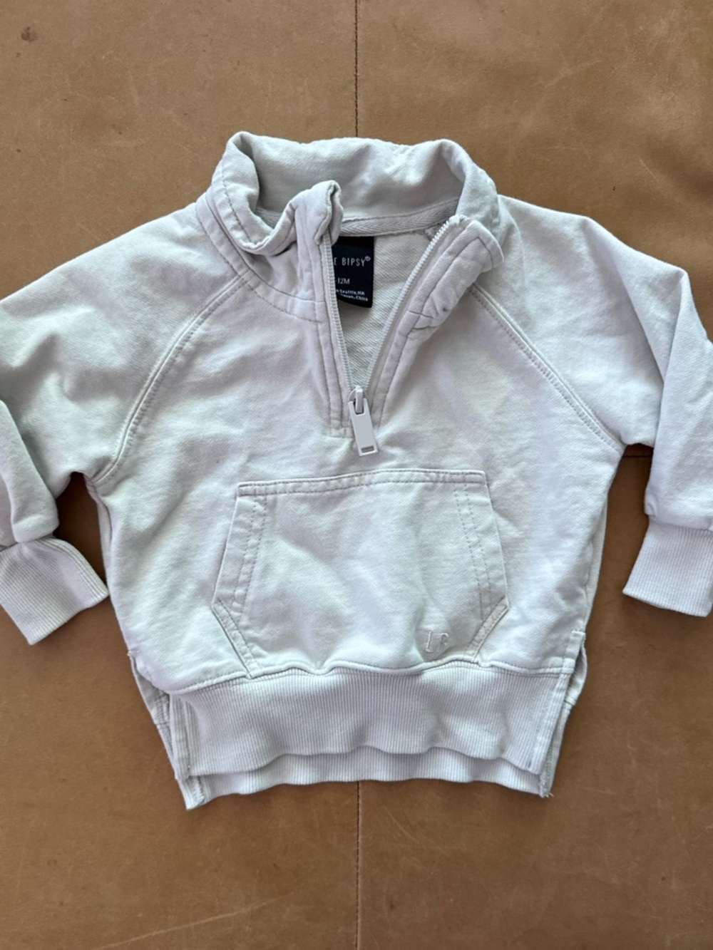 Little Bipsy Half Zip Sweatshirt 6-12M